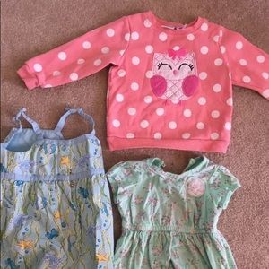 12-18 mos. girl clothing lot. Pants. Tops